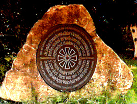 Memorial in Sigingstone to the air disaster